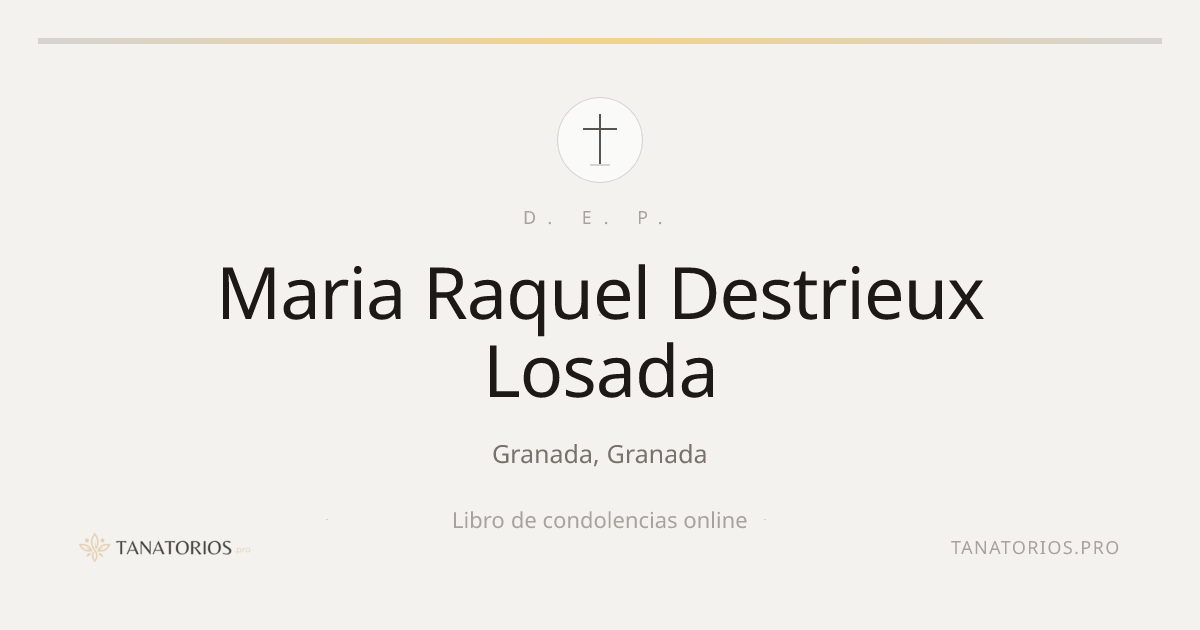 Memorial de Maria Raquel Destrieux Losada