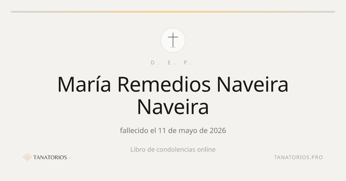 Memorial de María Remedios Naveira Naveira