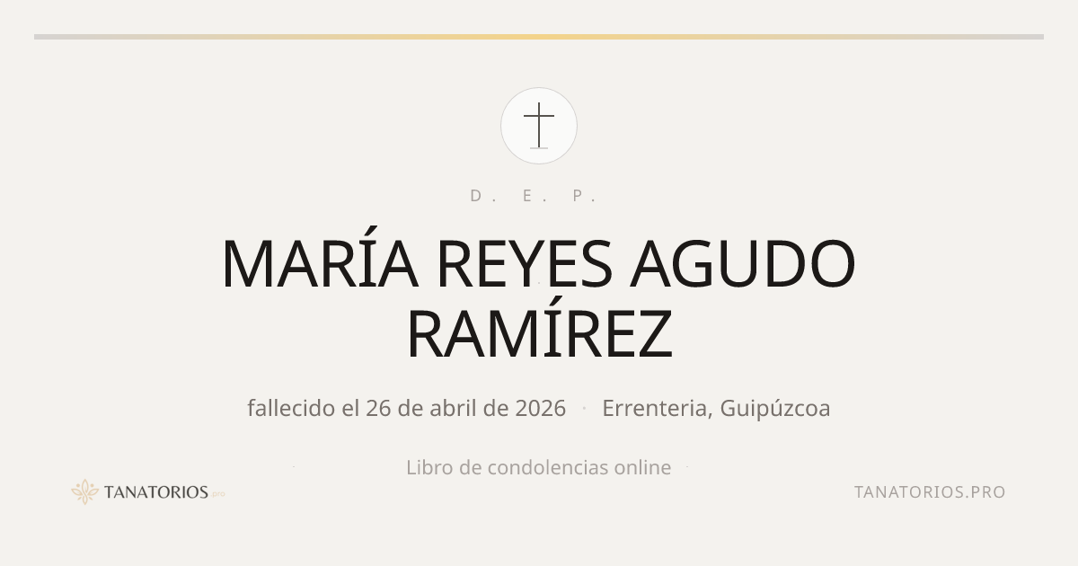 Memorial de MARÍA REYES AGUDO RAMÍREZ