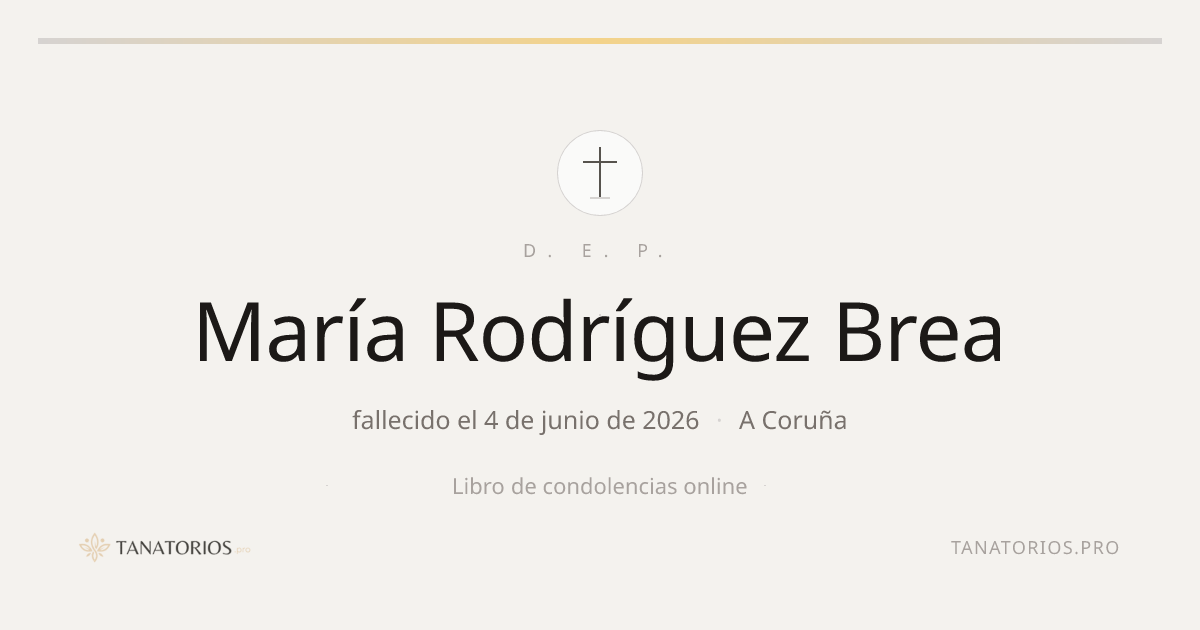 Memorial de María Rodríguez Brea