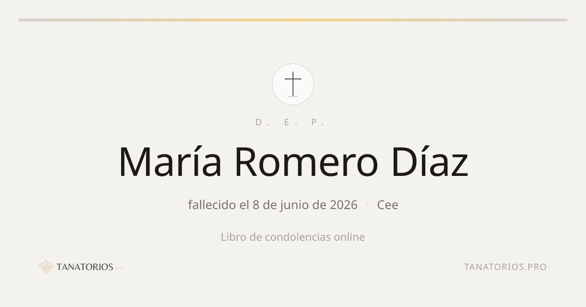Memorial de María Romero Díaz