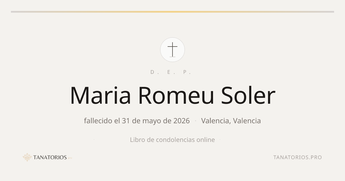 Memorial de Maria Romeu Soler