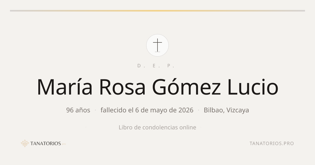 Memorial de María Rosa Gómez Lucio