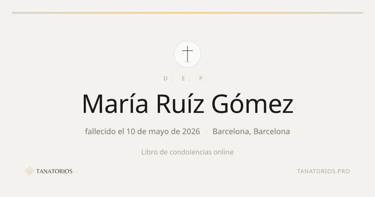 Memorial de María Ruíz Gómez