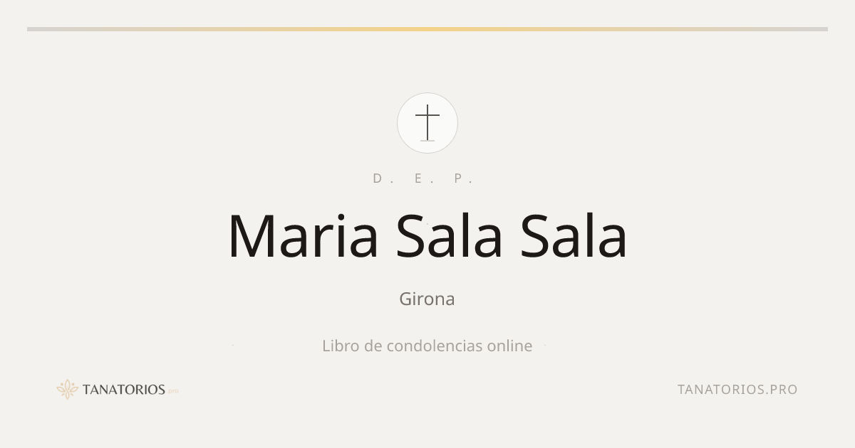 Memorial de Maria Sala Sala