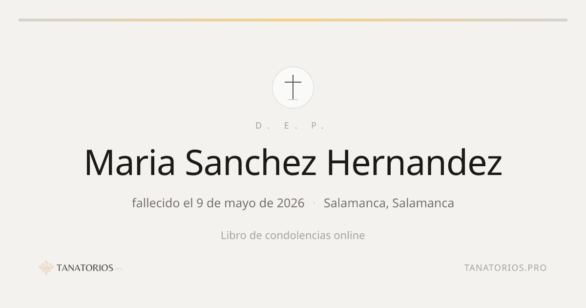 Memorial de Maria Sanchez Hernandez