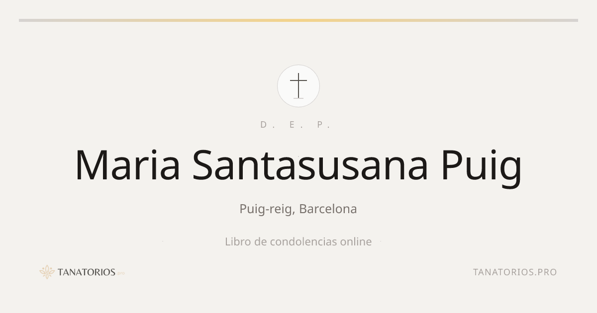 Memorial de Maria Santasusana Puig