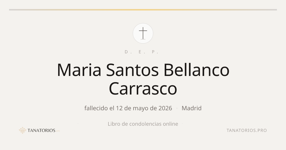 Memorial de Maria Santos Bellanco Carrasco