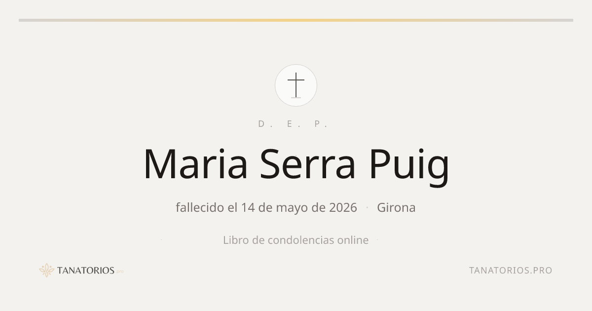 Memorial de Maria Serra Puig