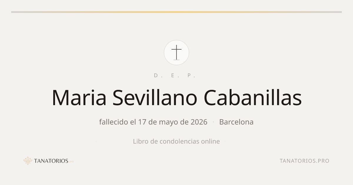 Memorial de Maria Sevillano Cabanillas