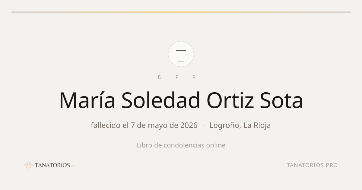 Memorial de María Soledad Ortiz Sota