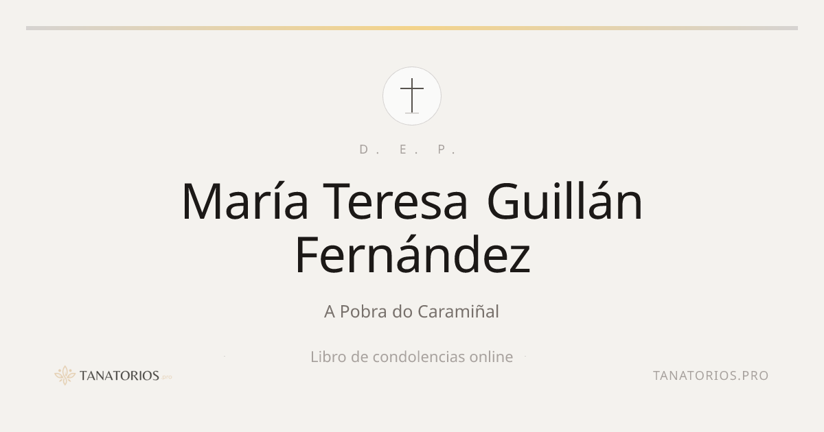Memorial de María Teresa Guillán Fernández