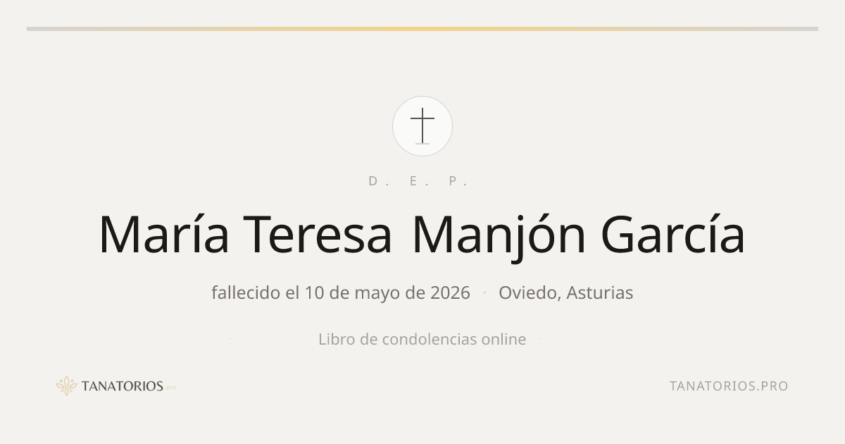Memorial de María Teresa Manjón García