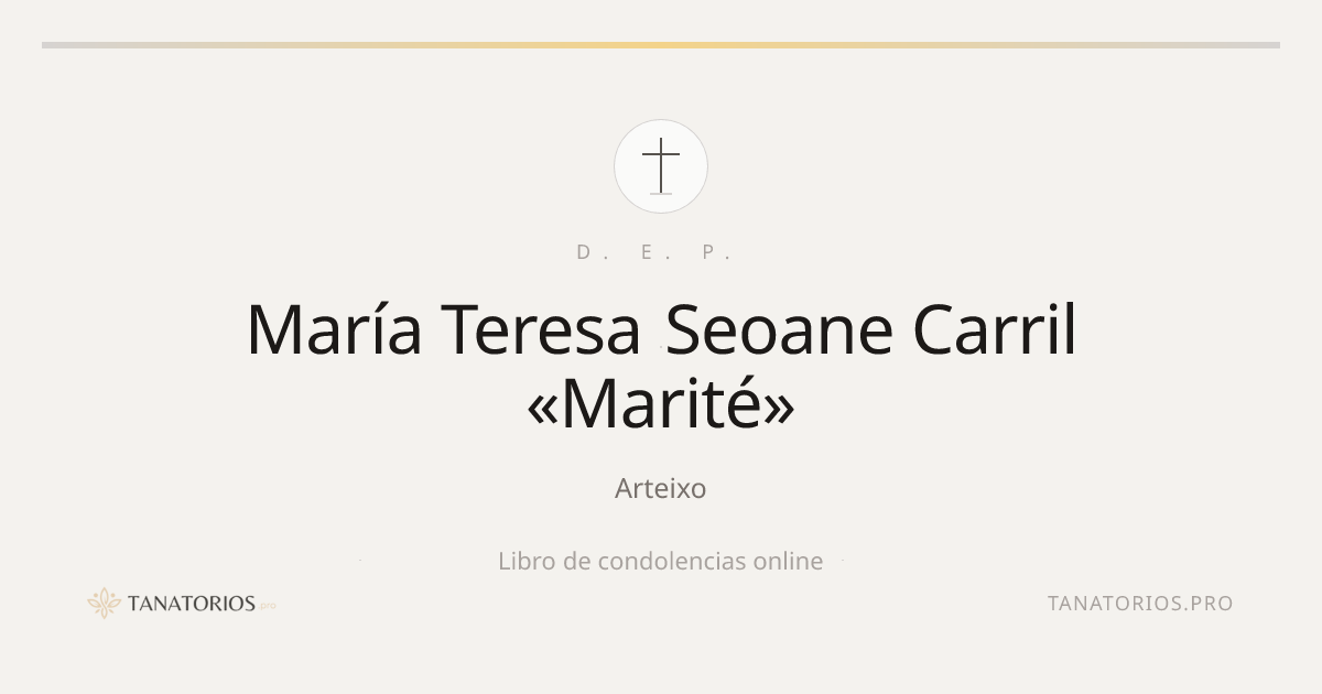 Memorial de María Teresa Seoane Carril «Marité»
