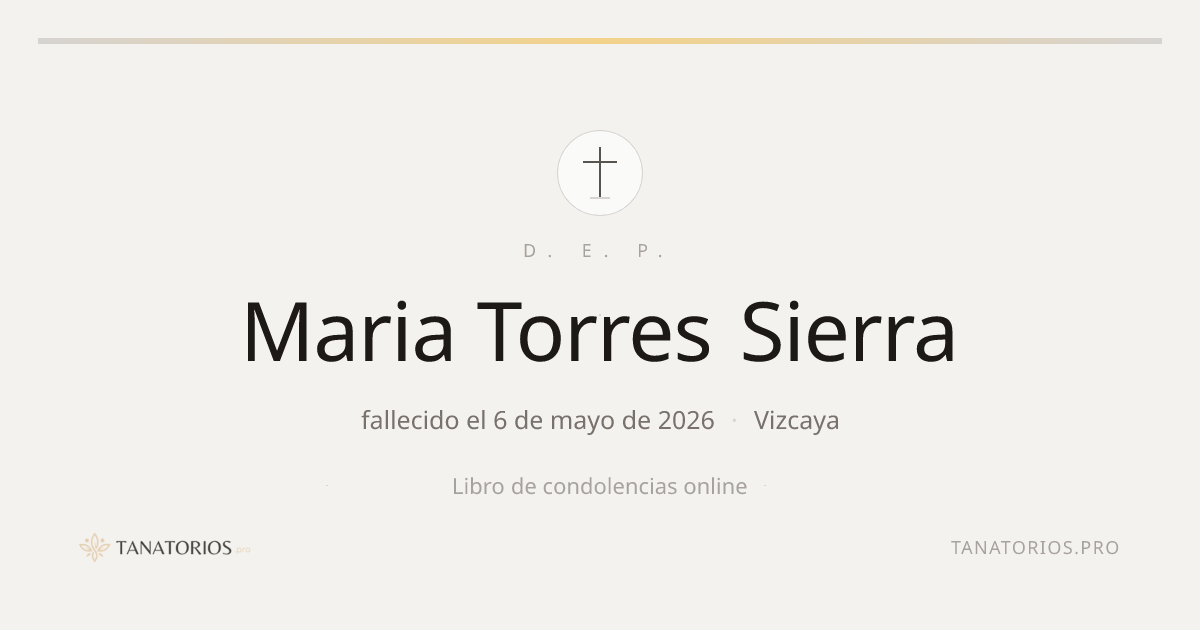 Memorial de Maria Torres Sierra