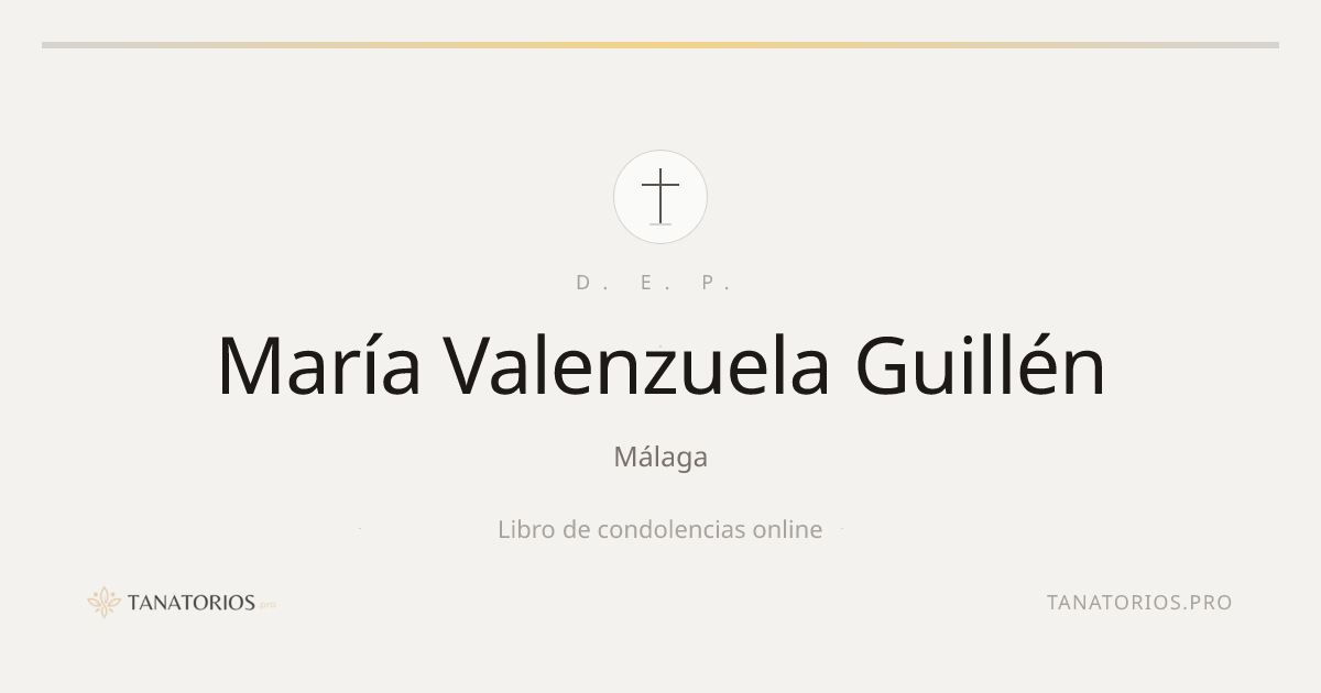 Memorial de María Valenzuela Guillén