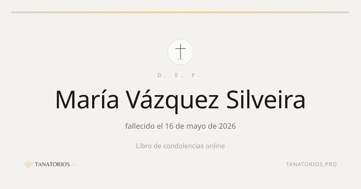 Memorial de María Vázquez Silveira