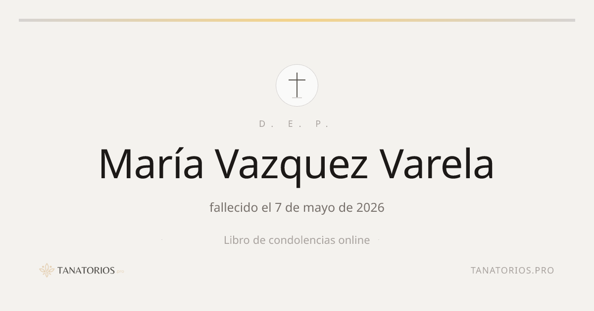 Memorial de María Vazquez Varela