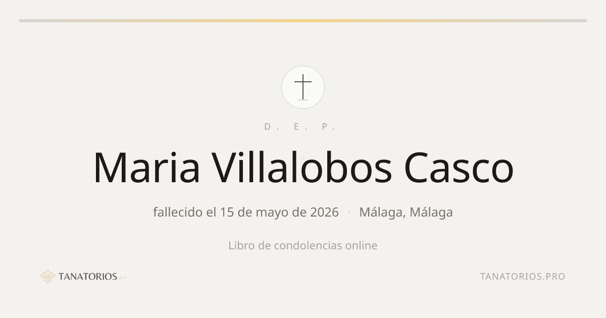Memorial de Maria Villalobos Casco