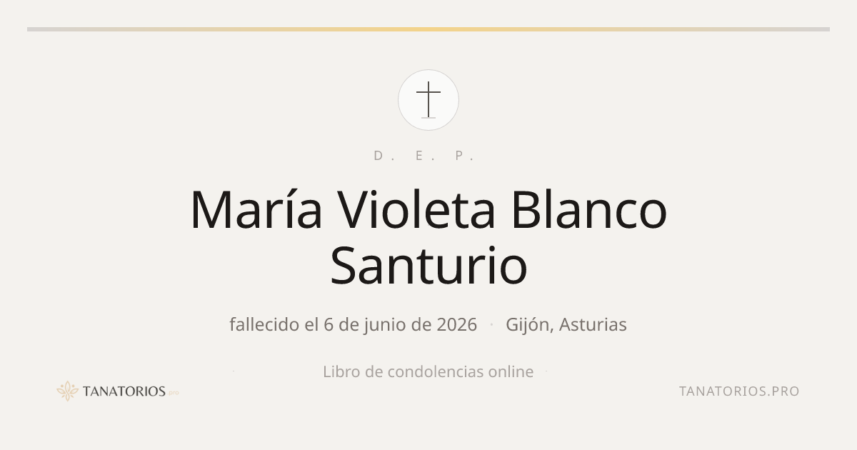Memorial de María Violeta Blanco Santurio