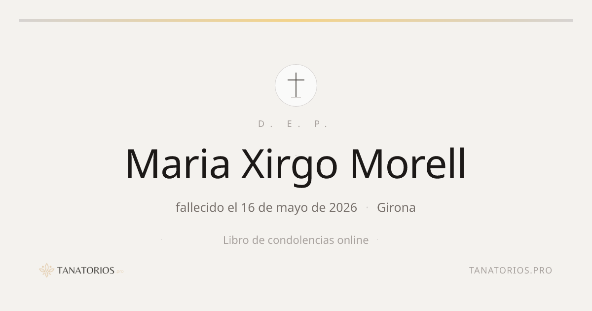 Memorial de Maria Xirgo Morell