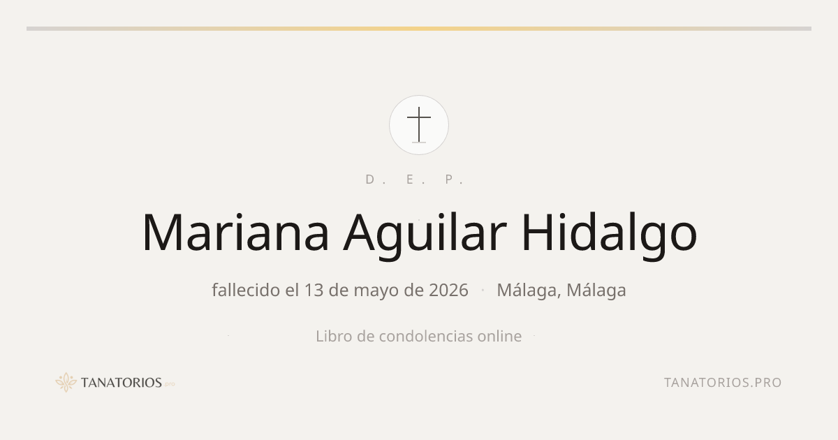 Memorial de Mariana Aguilar Hidalgo