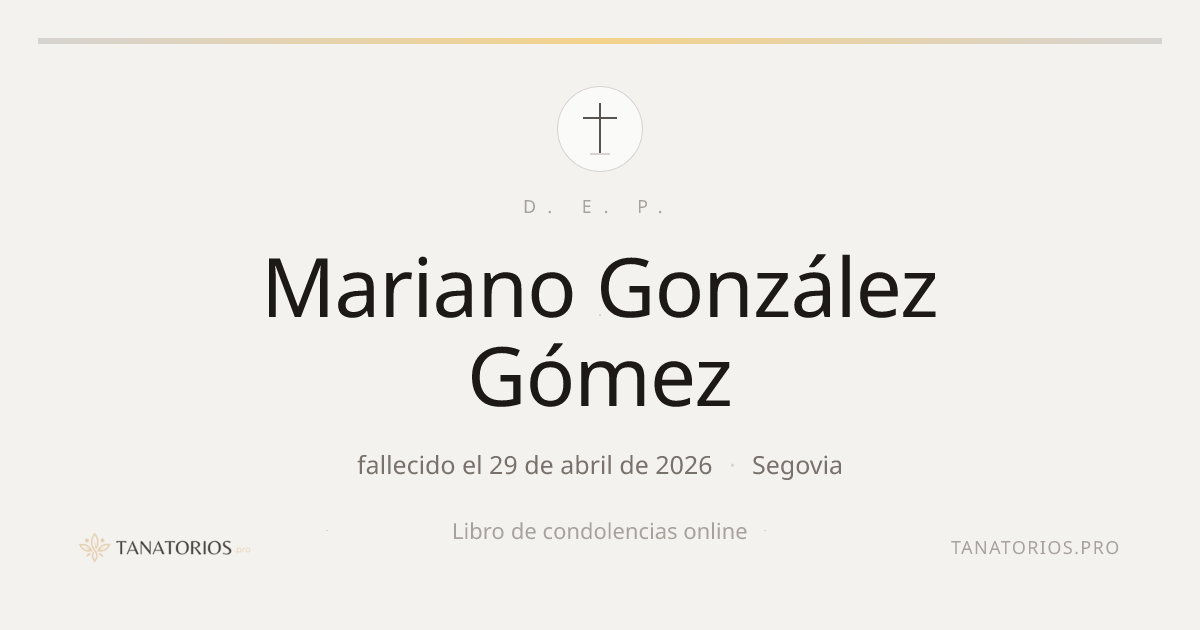 Memorial de Mariano González Gómez