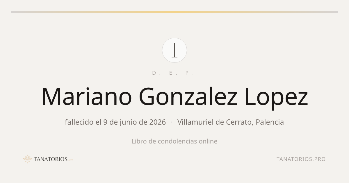 Memorial de Mariano Gonzalez Lopez