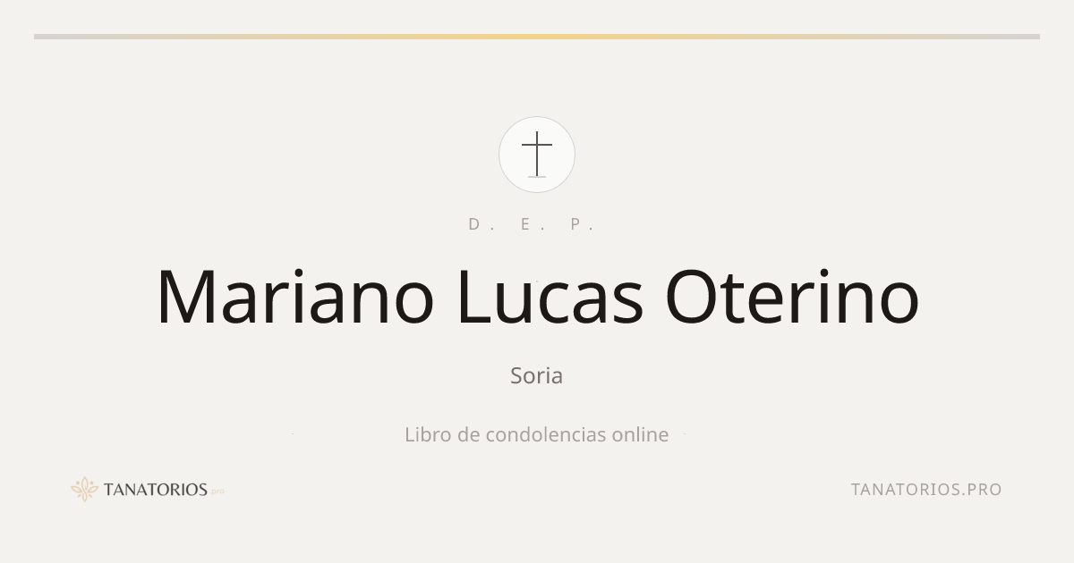Memorial de Mariano Lucas Oterino