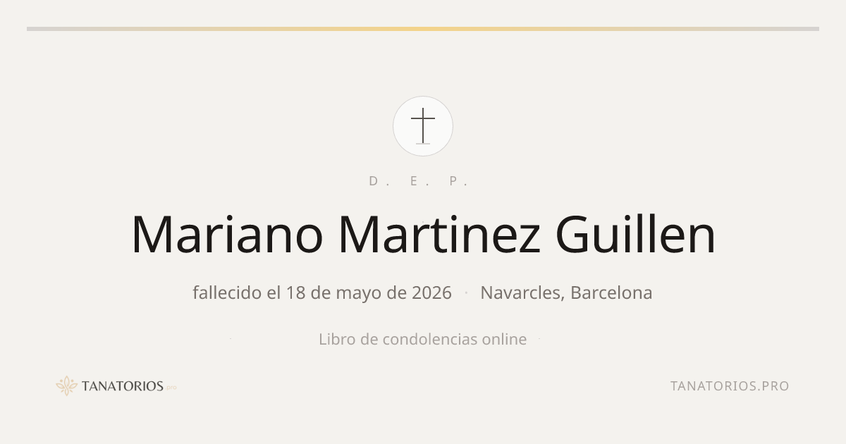 Memorial de Mariano Martinez Guillen