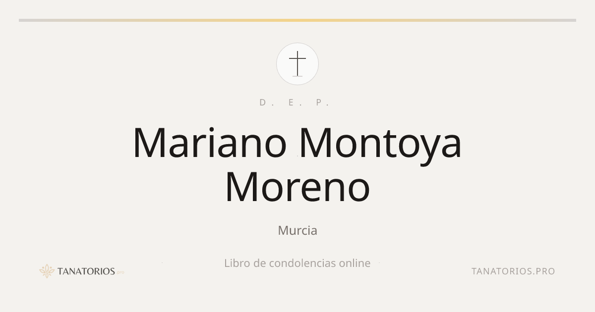 Memorial de Mariano Montoya Moreno