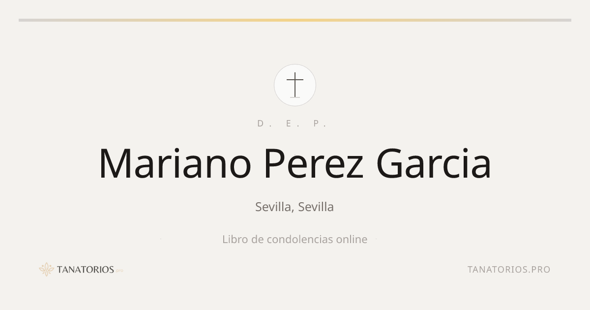 Memorial de Mariano Perez Garcia