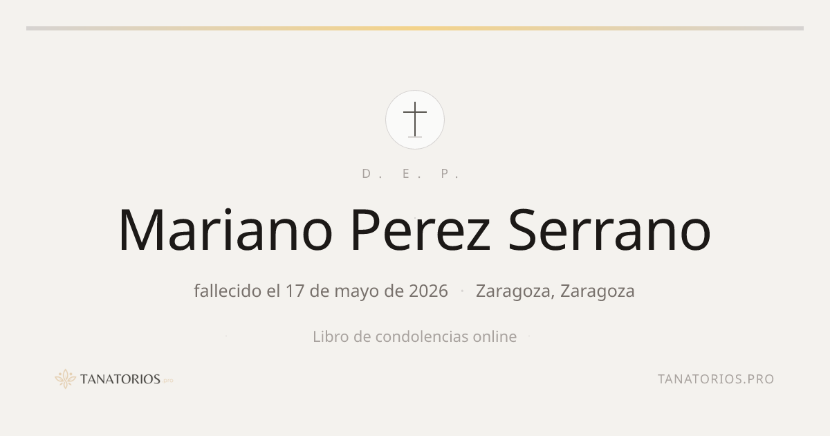 Memorial de Mariano Perez Serrano