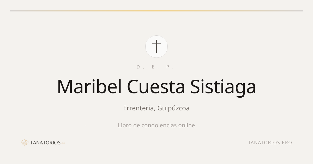 Memorial de Maribel Cuesta Sistiaga