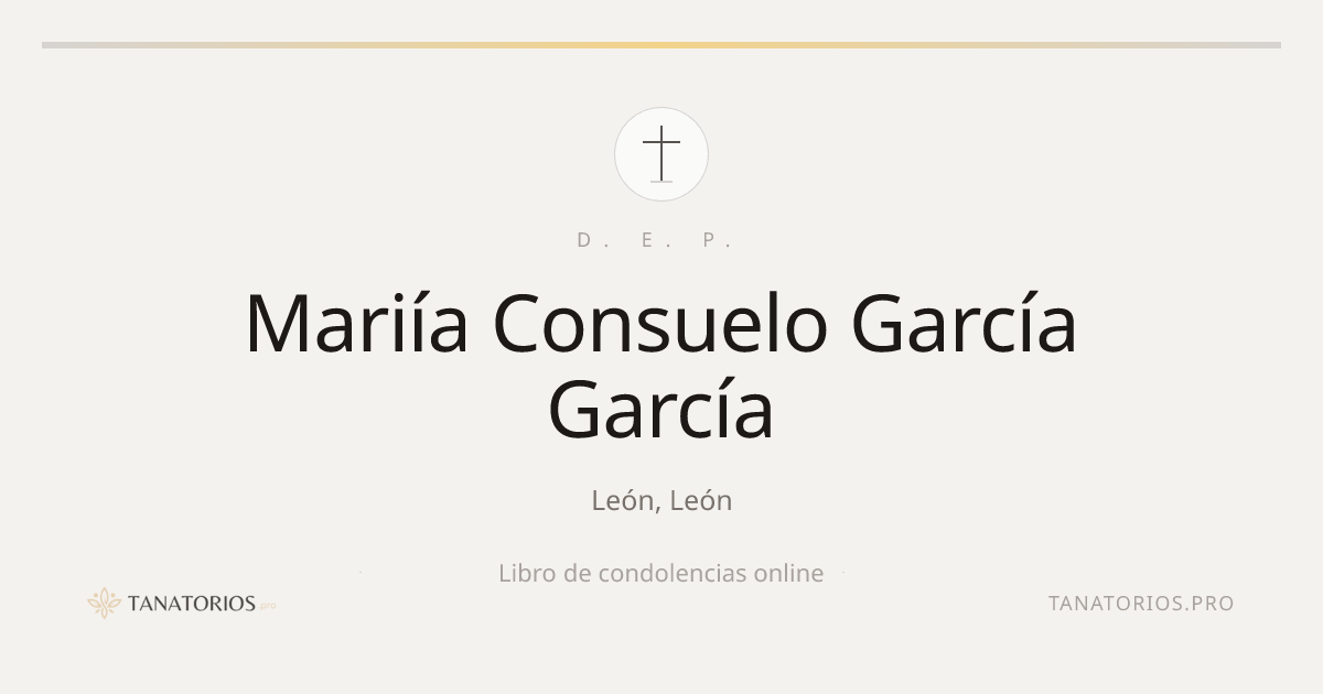 Memorial de Mariía Consuelo García García
