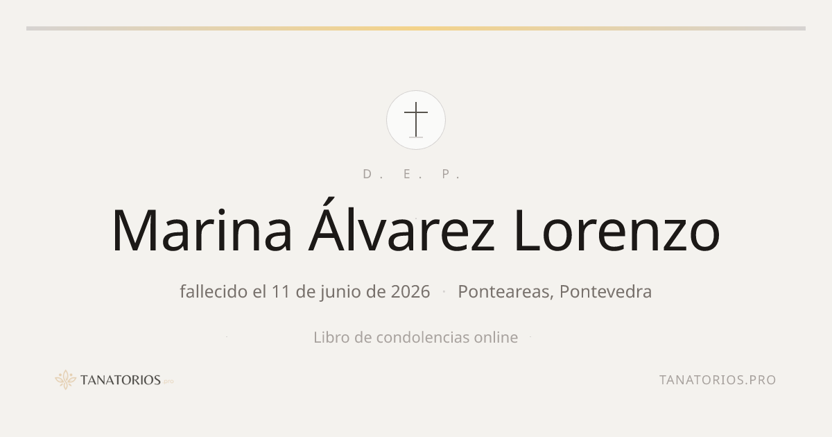 Memorial de Marina Álvarez Lorenzo