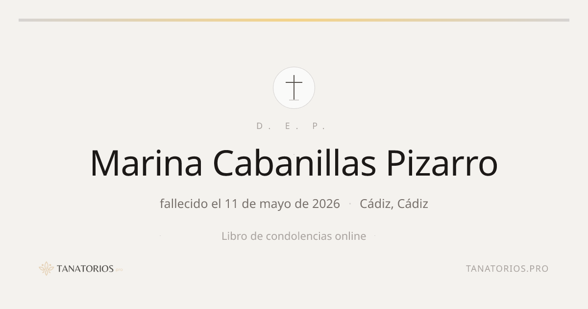 Memorial de Marina Cabanillas Pizarro