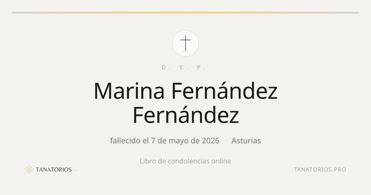 Memorial de Marina Fernández Fernández