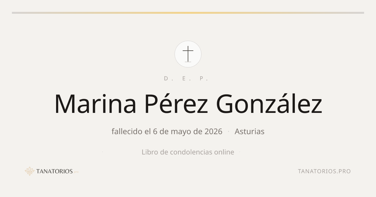 Memorial de Marina Pérez González