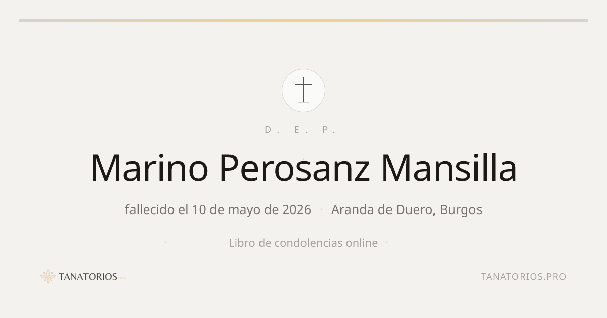Memorial de Marino Perosanz Mansilla
