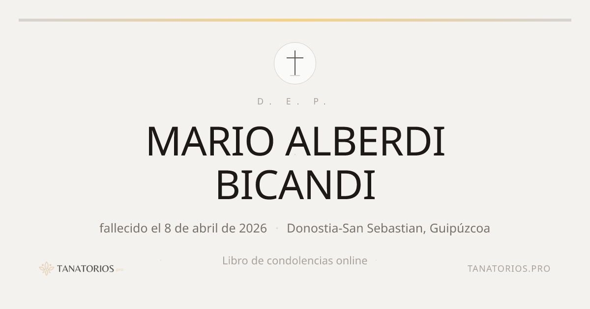 Memorial de MARIO ALBERDI BICANDI