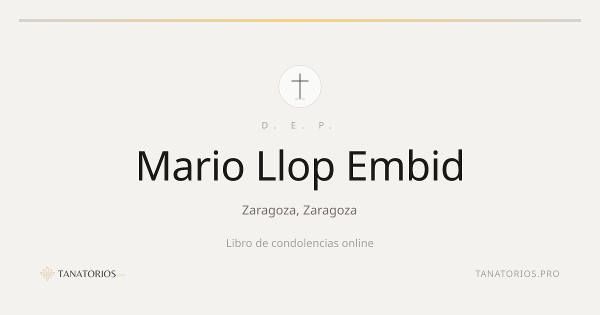 Memorial de Mario Llop Embid