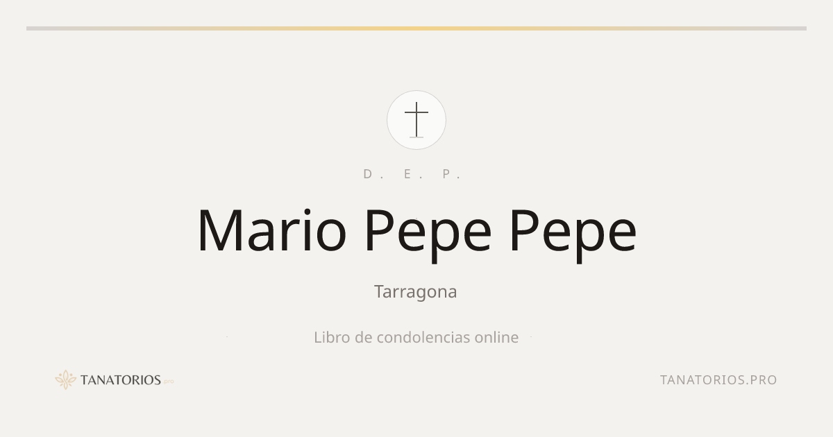Memorial de Mario Pepe Pepe
