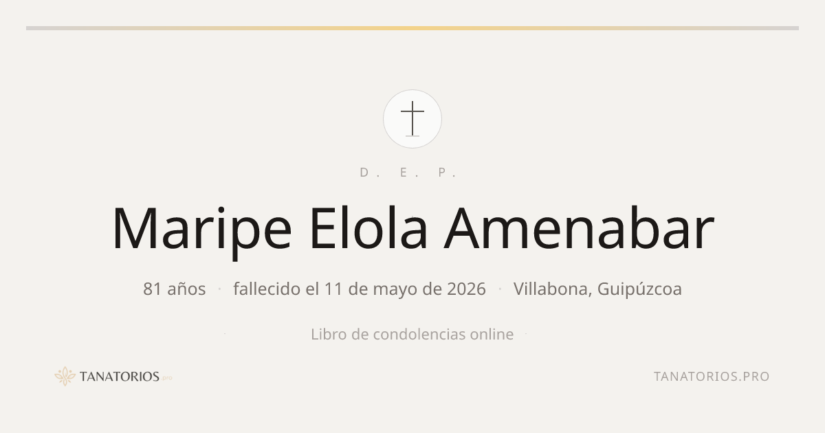 Memorial de Maripe Elola Amenabar
