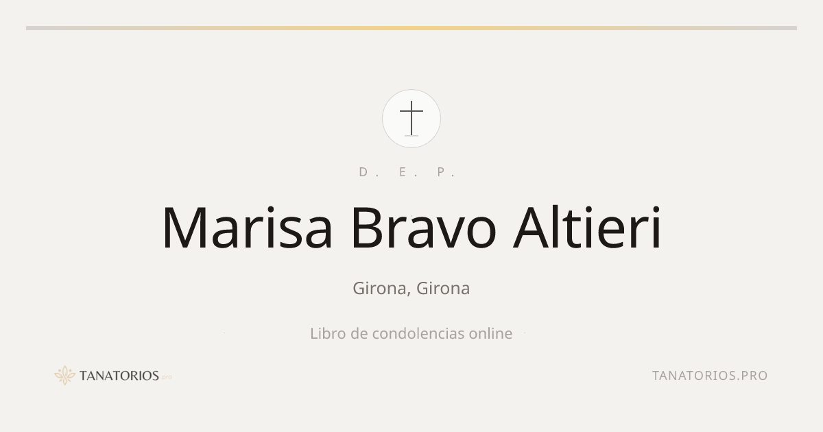 Memorial de Marisa Bravo Altieri