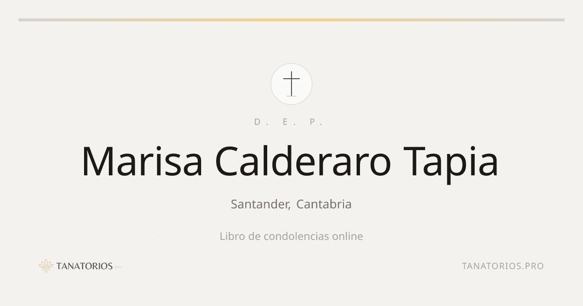 Memorial de Marisa Calderaro Tapia