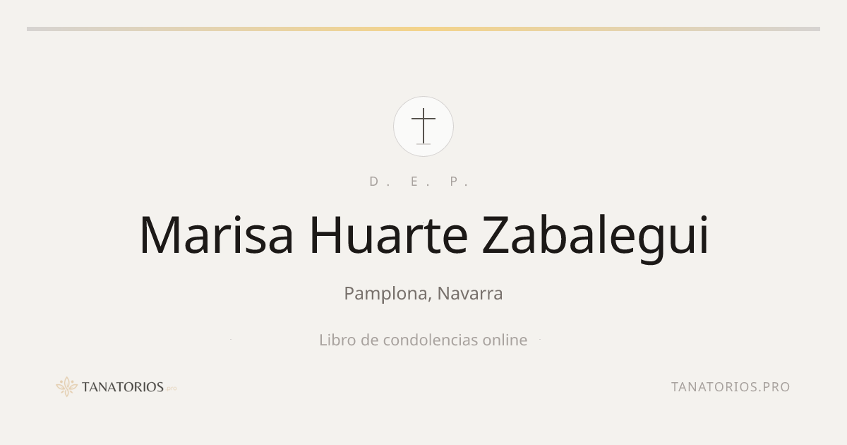Memorial de Marisa Huarte Zabalegui