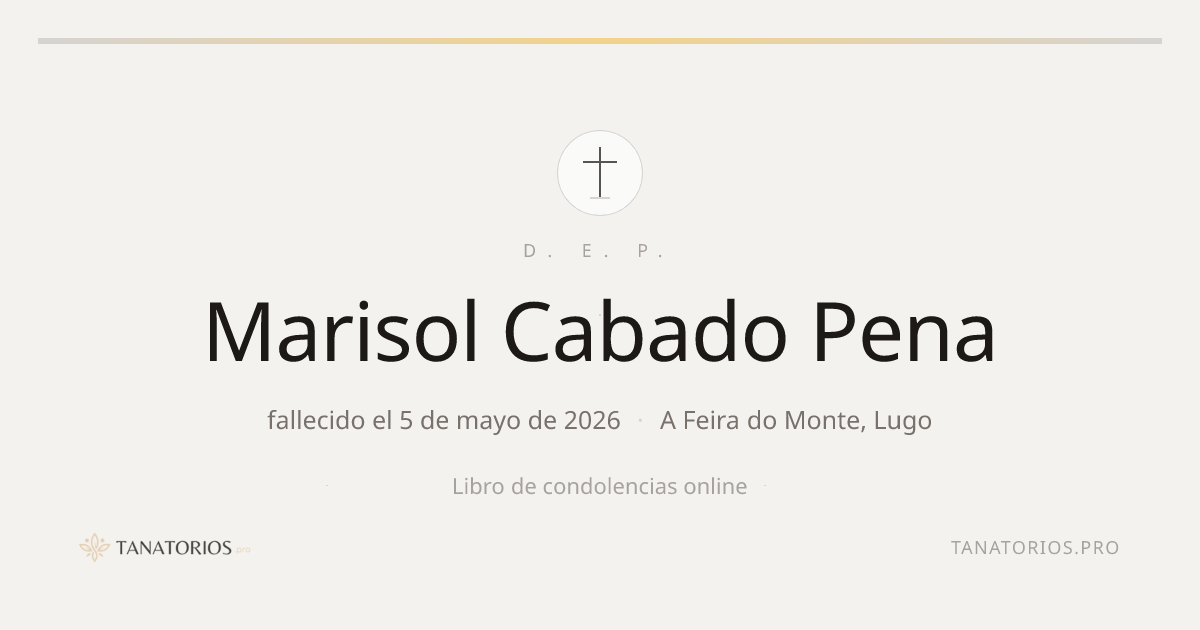 Memorial de Marisol Cabado Pena