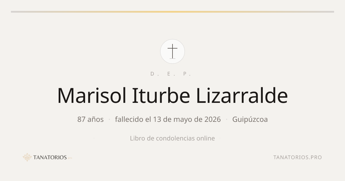 Memorial de Marisol Iturbe Lizarralde