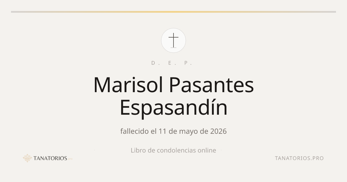 Memorial de Marisol Pasantes Espasandín